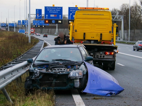 A4 dicht na ongeval